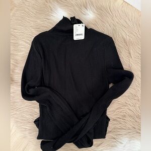 Free People ribbed bodysuit black